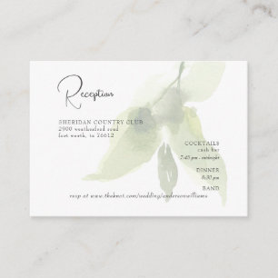 Foliage Reception Cash Bar & RSVP Weddenschap Informatiekaartje