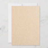 Foliage Rustic Paper Wedding Kaart (Achterkant)