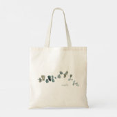 Foliage Sage Tekst voor liefdesscripts Aangepaste  Tote Bag (Achterkant)