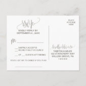 Foliage Song Request RSVP Briefkaart (Achterkant)