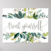 Foliage Treat Yourself Dessert Bar Poster (Voorkant)