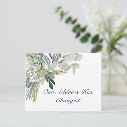 Foliage van bossen briefkaart (Staand voorkant)