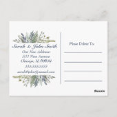 Foliage van bossen briefkaart (Achterkant)