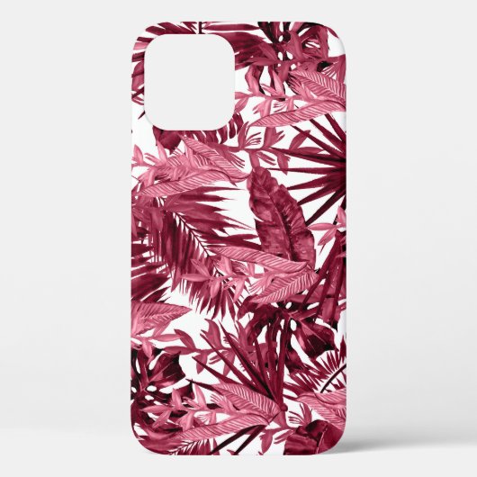 Foliage Waterverf Paarse, Bloemen naadloos. Case-Mate iPhone Case (Achterkant)