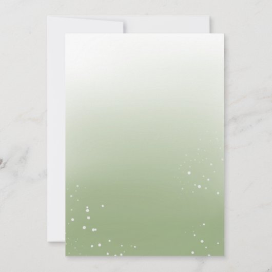 Foliage Weddenschap Dress Bridal Shower Uitnodigin Kaart (Achterkant)