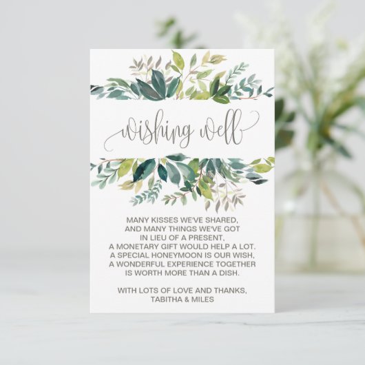 Foliage Weddenschap goed Informatiekaartje (Staand voorkant)