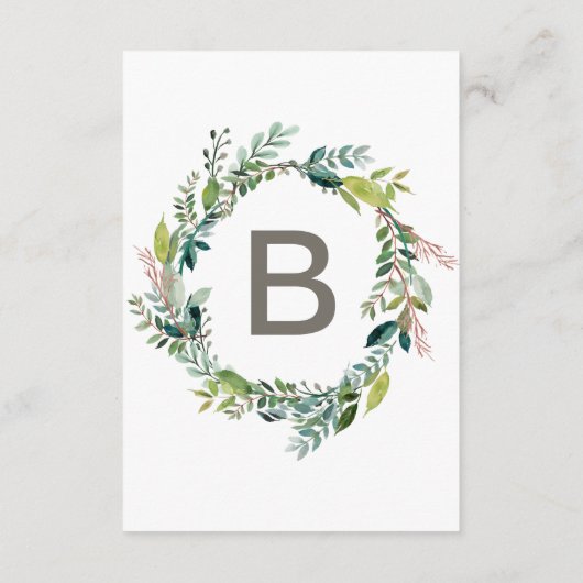 Foliage Weddenschap goed Informatiekaartje (Achterkant)