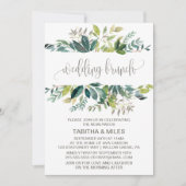 Foliage Wedding Brunch Kaart (Voorkant)