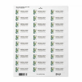 Foliage Wedding Return Address Labels (Full Sheet)