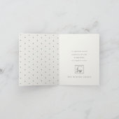 Foliage Winter Wreath Merriest Kerstmis Logo Feestdagen Kaart (Binnen)