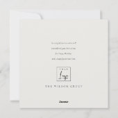 Foliage Winter Wreath Merriest Kerstmis Logo Feestdagenkaart (Achterkant)