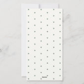 Foliage Winter Wreath Merry & Bright Kerstmis Feestdagenkaart (Achterkant)