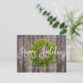 Foliage Wreath on Wood | PRETTIGE FEESTDAGEN (Staand voorkant)