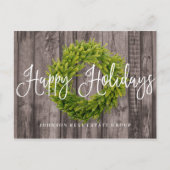 Foliage Wreath on Wood | PRETTIGE FEESTDAGEN (Voorkant)