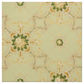 Foliate Scroll Quatrefoils & floral pattern Stof (Swatch)