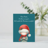 foliday greeting with a whimsical Christmas card Kaart (Staand voorkant)