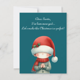 foliday greeting with a whimsical Christmas card Kaart