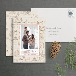 Folie 12 Dagen van Kerstmis Toile Vakantie Fotokaa Folie Uitnodiging