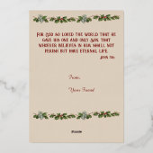 Folie 1874 Kerstmis Geboorte Kaart (Achterkant)