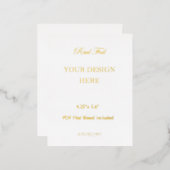 Folie 4.25"x5.6" Holiday Post Kaart Print (Voorkant / Achterkant)