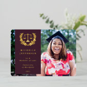 Folie + Aankondiging Afstuderen Burgundy Law Schoo (Staand Voorkant)