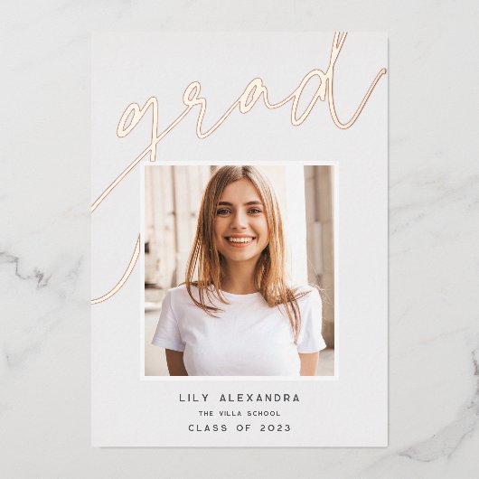 Folie | Aankondiging foto-Afstuderen (Voorkant)