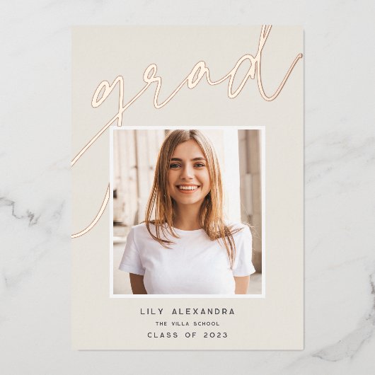 Folie | Aankondiging foto-Afstuderen (Voorkant)