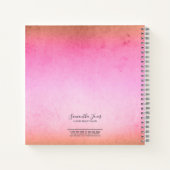 Folie Abstracte Gold Peach ID775 Notitieboek (Achterkant)