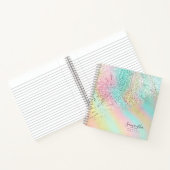 Folie Abstracte Holografische Regenboog ID775 Notitieboek (Binnen)