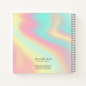 Folie Abstracte Holografische Regenboog ID775 Notitieboek (Achterkant)