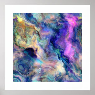 Folie abstracte kunstkleuren Afdrukken