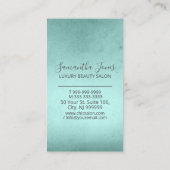 Folie Abstracte Silver Blauwgroen ID775 Visitekaartje (Achterkant)