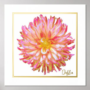 Folie Accent Dahlia Print Poster