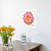Folie Accent Dahlia Print Poster (Laag (Keuken))