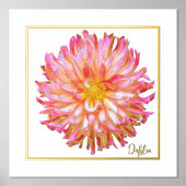 Folie Accent Dahlia Print Poster (Voorkant)