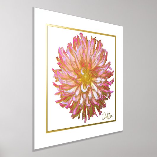 Folie Accent Dahlia Print Poster (Laagn)
