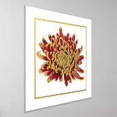 Folie Accent Red & Gold Mum Print Poster (Laagn)