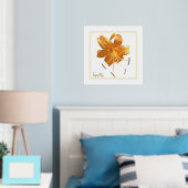 Folie Accent Tiger lily Print Poster (Insitu (Slaapkamer))