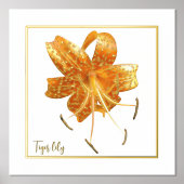 Folie Accent Tiger lily Print Poster (Voorkant)