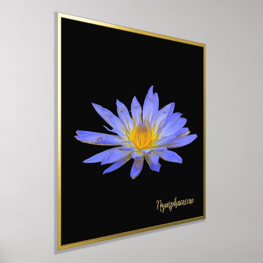 Folie Accent Water Lily Design Print Poster Art (Laagn)