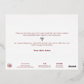 Folie accenten Silent Sterrennacht Holiday Kaart (Achterkant)