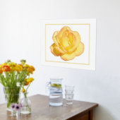 Folie Acent Yellow Rose Print Poster (Laag (Keuken))