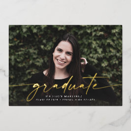 Folie Afstuderen de Aankondiging van het Afstudere