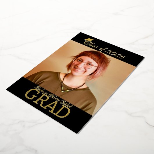 Folie Afstuderen Invitation Uitnodiging (Gedraaid)