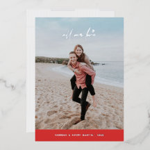 Folie Al onze Liefde Valentijnsdag Kaart - Rood