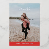 Folie Al onze Liefde Valentijnsdag Kaart - Rood (Voorkant)