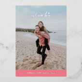 Folie Al onze Liefde Valentijnsdag Kaart - Roze (Voorkant)