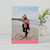 Folie Al onze Liefde Valentijnsdag Kaart - Roze (Staand Voorkant)