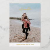 Folie Al onze Liefde Valentijnsdag Kaart - Wit (Voorkant)