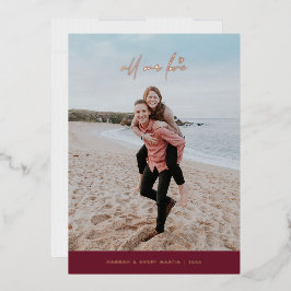 Folie Al onze Valentijnsdag Kaart van de Liefde - 